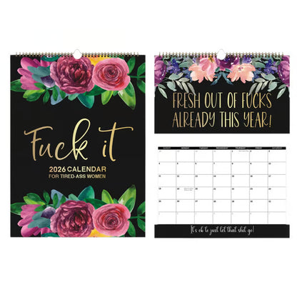 Fuck It Again – 2026 Calendar For Women Who’ve Had Enough